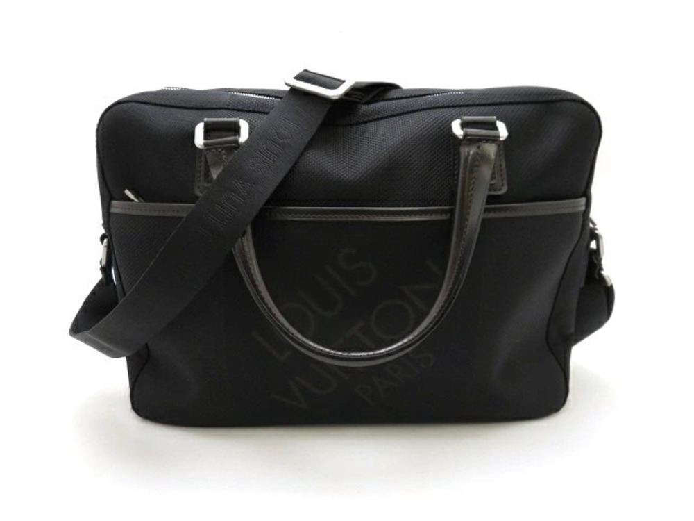 LOUIS VUITTON Business Bag Shoulder Yak Damier Geant Noir Black